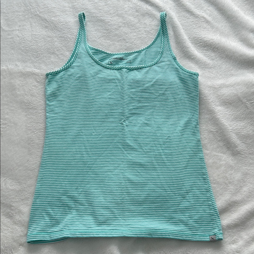 Eddie Bauer Teal Striped Camisole